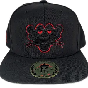 Pantera Contorno Rojo SnapBack W/ Flat Green UnderVisor