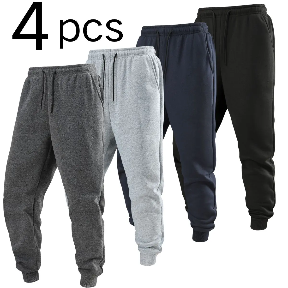 Solid-colored, simple, fashionable, casual and loose conical tapered long pants Solid-colored, simple, fashionable, casual and loose conical tapered long pants