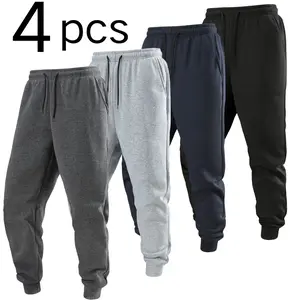 Solid-colored, simple, fashionable, casual and loose conical tapered long pants