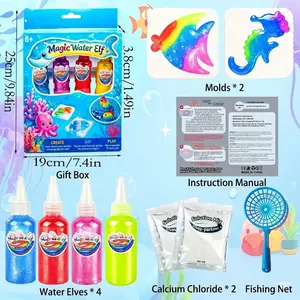 Magic Water Elf Mega Pack Aqua Fairy DIY Craft Kit Fish Molds Gels Squishy Sensory Toy Kids 6+