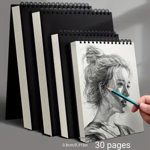Top Spiral Bound Sketchbook, 30 Sheets Acid-Free Art Paper, Ideal for Adult Beginners Artists, Art Sketchbooks, Drawing Writing Pad