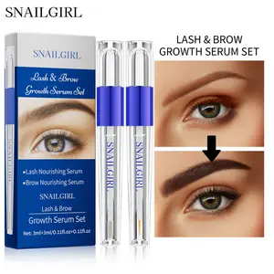 Lash & Brow Growth Serum Set—2-in-1 Enhancer for Longer Fuller Lashes & Thicker Brows, Gentle Daily Treatment