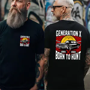 [Generation Studio] Personalized Year 1965-1980 Born To Hunt Movie Fans Generation X Shirt, Super Natural Gen X Shirt, Skull Graphic Shirt, Full Colors, Full Sizes, For Men, For Women