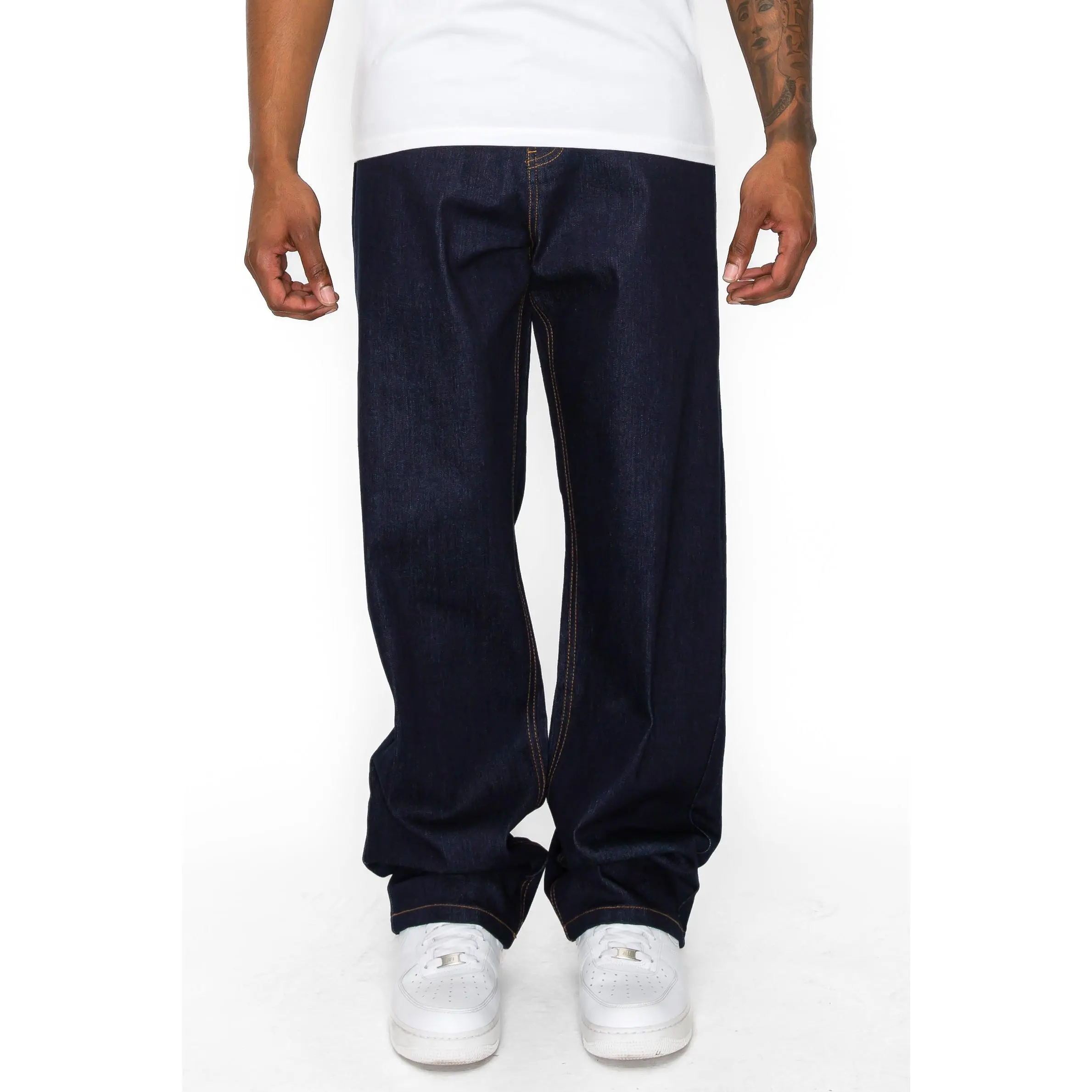 Men Baggy Raw Denim Jeans 2026