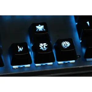 Starcraft logo and race Backlit Keycaps