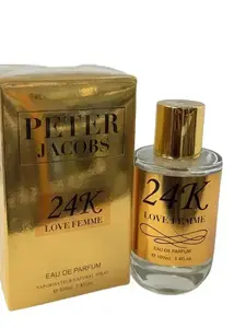 Peter Jacobs 24K Love Femme Eau de Parfum 100ml Floral Woody Musk Fragrance for Women Regular Edition Sealed Box
