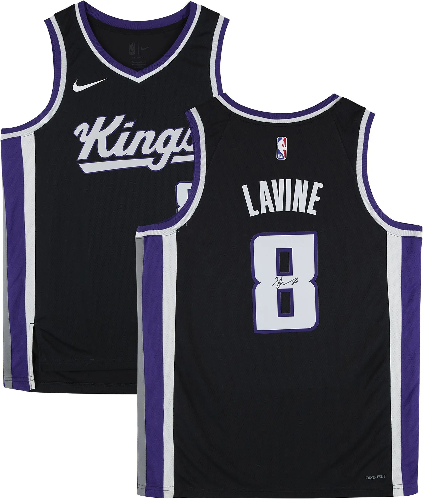 Zach Lavine Sacramento Kings Autographed Black Nike 2023-24 Icon Swingmna Jersey - Fanatics Authentic Certified