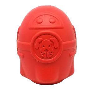 Rocketman Durable Rubber Treat Dispenser & Chew Toy for Dogs - Slow Feeder, Slow Eater, and Boredom Reducer - Made in USA - FDA Compliant, Dishwasher Safe