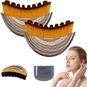 Multifunctional Lymph Contour Facial Brush Set, Comfortable Soft Dry Face Brush, Soft Cosmetic Brushes, Makeup Brushes, Ergonomic Design, Perfect Gift for Christmas & Spring