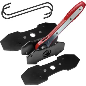 Caliper Press Tool, 360 Degree Auto Swing Car Ratchet Brake Expander Wrench with Steel Plates, Car Braking Caliper Hanger Set, Auto Calipers Piston Braking Pad Spreader Tool