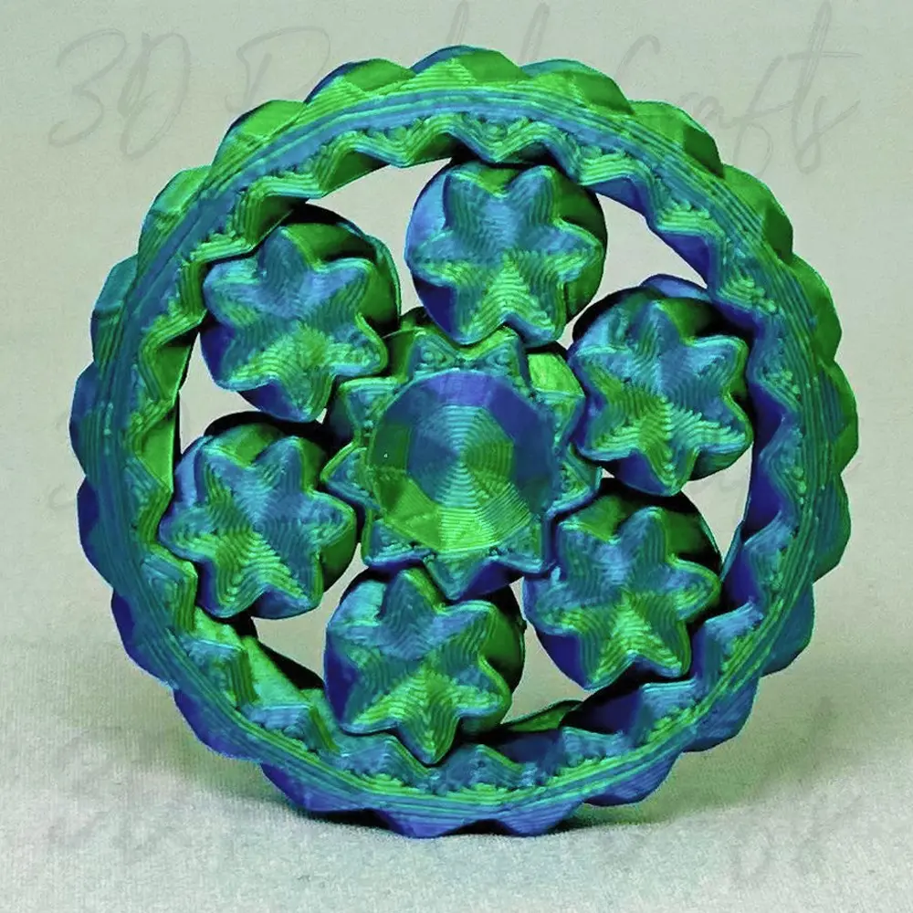 3D Printed Fidget Gear | Gift Set | Educational | Game | ASMR | Stress Relieve | Desk Toy
