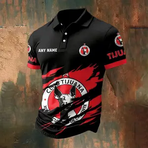 LIGA MX Club Tijuana Personalized Name Multi Color Polo ST2502