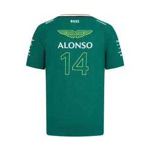 Aston Martin F1 2024 Fernando Alonso Team T-Shirt - Green