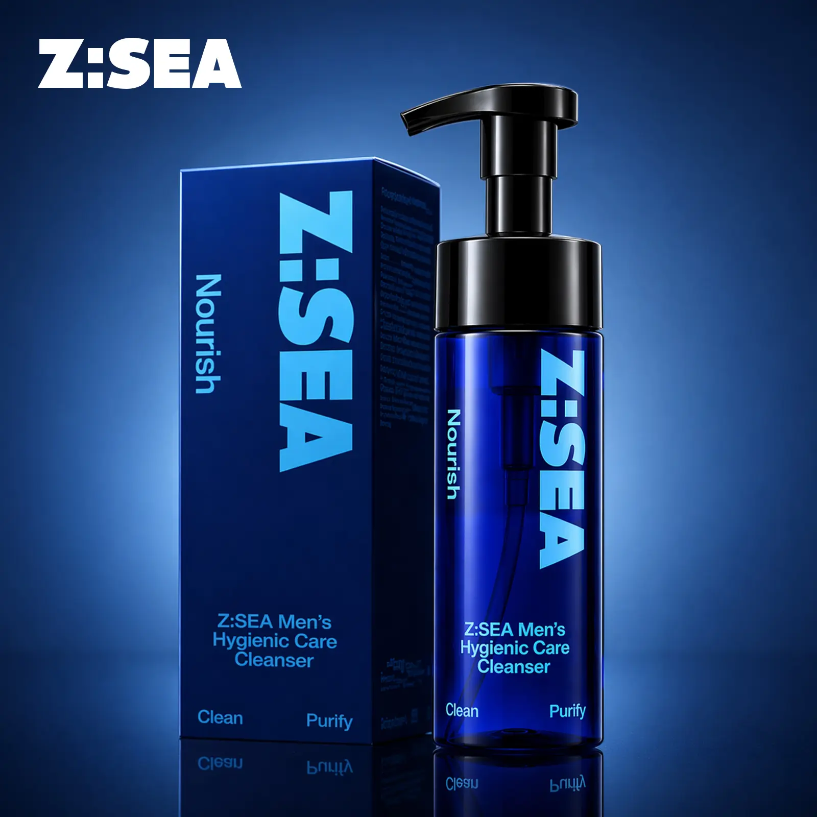 Z:SEA Men's Intimate Wash 150ml,pH-Balanced,Polyglutamic Acid
