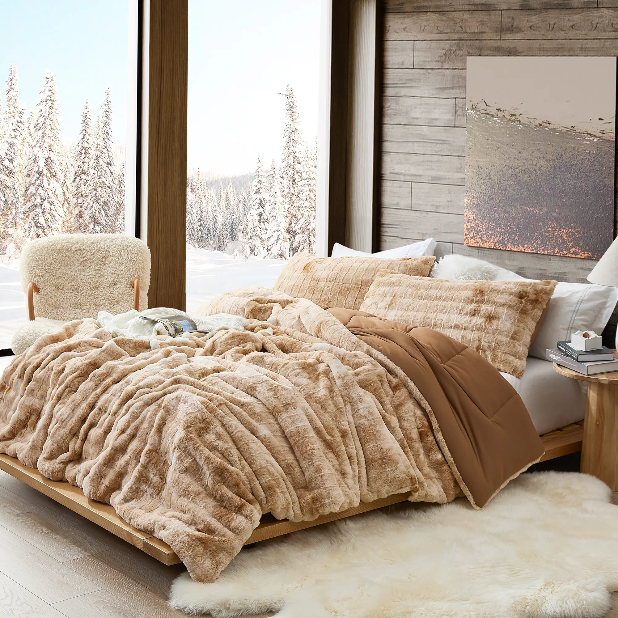 Chunky Bunny Spotty Yoga - Coma Inducer Oversized Comforter - White Tan