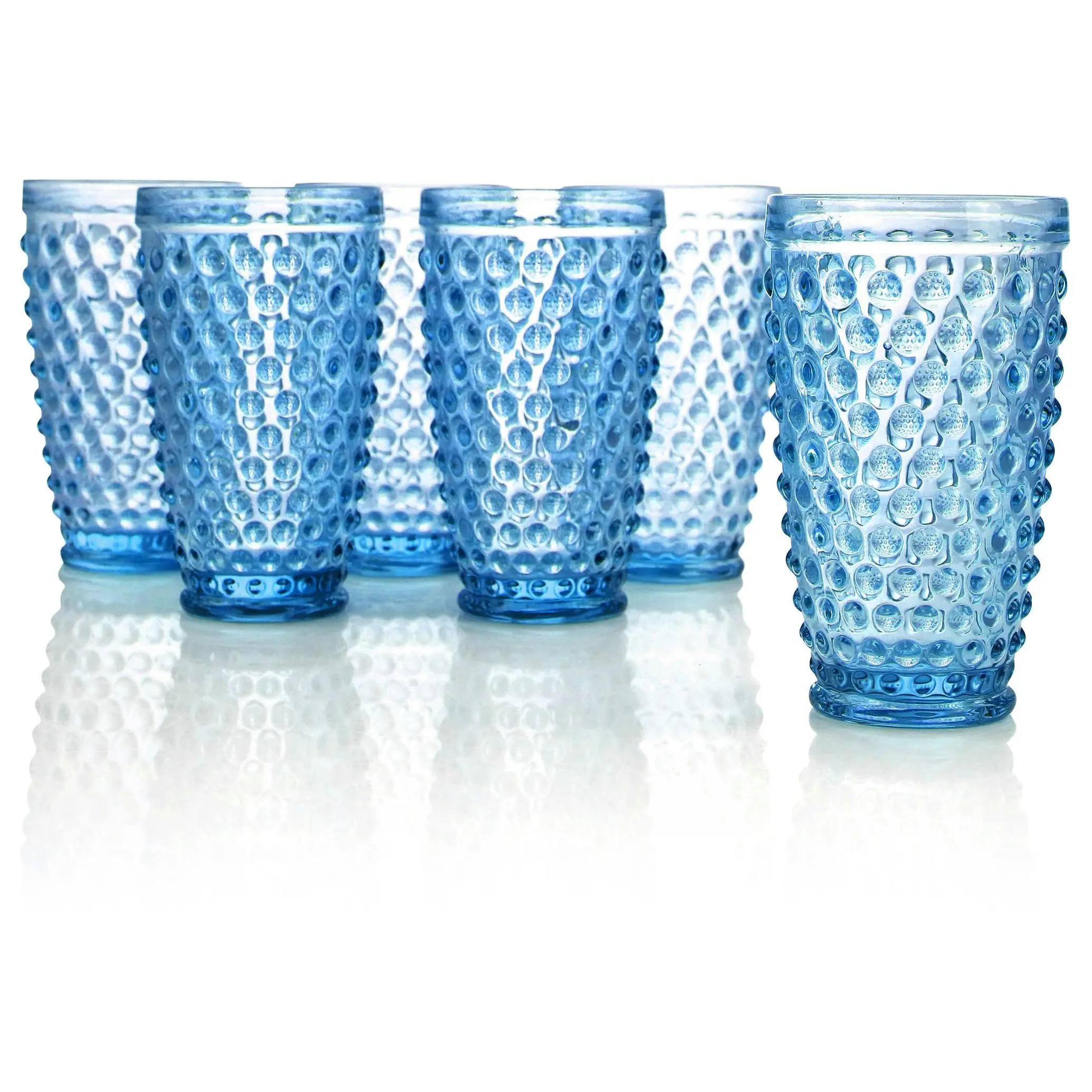 Martha Stewart Set of 6 Hobnail Glass Tumblers Martha Stewart Set of 6 Hobnail Glass Tumblers