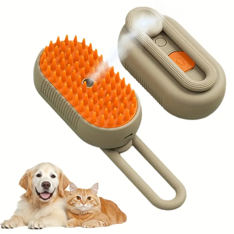 【M Spoiled】Pet Steam Brush for Dog & Cat ,2nd Generation 3-in-1 Steam Hair Removal Comb, Steam Grooming Comb, Water Brush for Shedding & Grooming, Pet