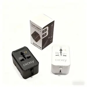 20W PD Fast Charging Universal Travel Adapter, 3-in-1 with 1 Type-C & 1 USB-A Ports, European Plug, International Power Adapter for US/JP/EU/UK/AUS/CHN, Worldwide Travel Essentials