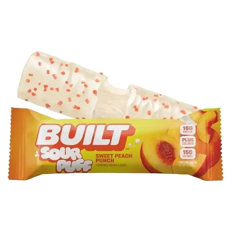 Sweet Peach Punch Built Single Bar, Room Temp, Standard Size Snack