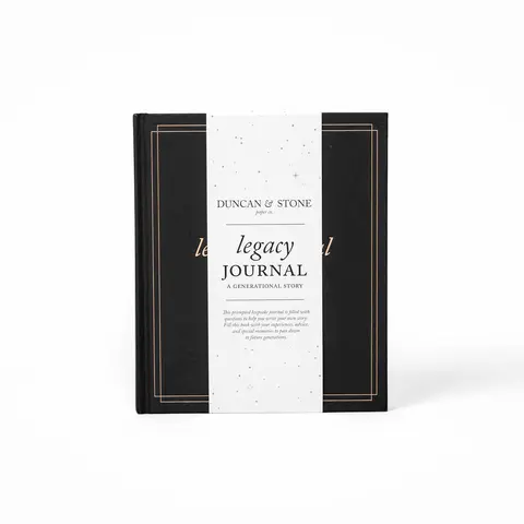 DUNCAN & STONE PAPER CO Legacy Hardcover Journal, Classic 85-Page Memory Journal, Easy-To-Open Office Stationery Notebook for Computers & Office Equipment Supplies