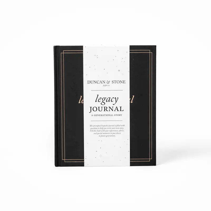 DUNCAN & STONE PAPER CO Legacy Hardcover Journal, Classic 85-Page Memory Journal, Easy-To-Open Office Stationery Notebook for Computers & Office Equipment Supplies