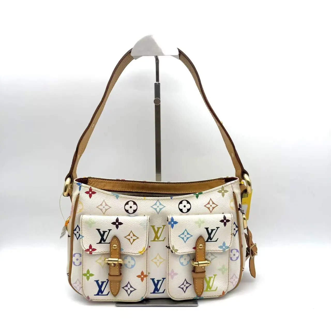 Pre-owned Louis Vuitton RL1 Lodge PM (White Multicolore Monogram Canvas) 24249744
