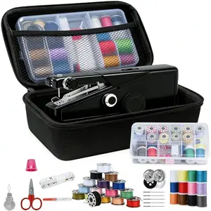 Handheld Sewing Machine for Beginners Adults, Portable & Cordless Mini Sewing Machine Kit, Easy -Speed Electric Stitching for DIY,  Travel Mending Tool with Accessories, BLACK