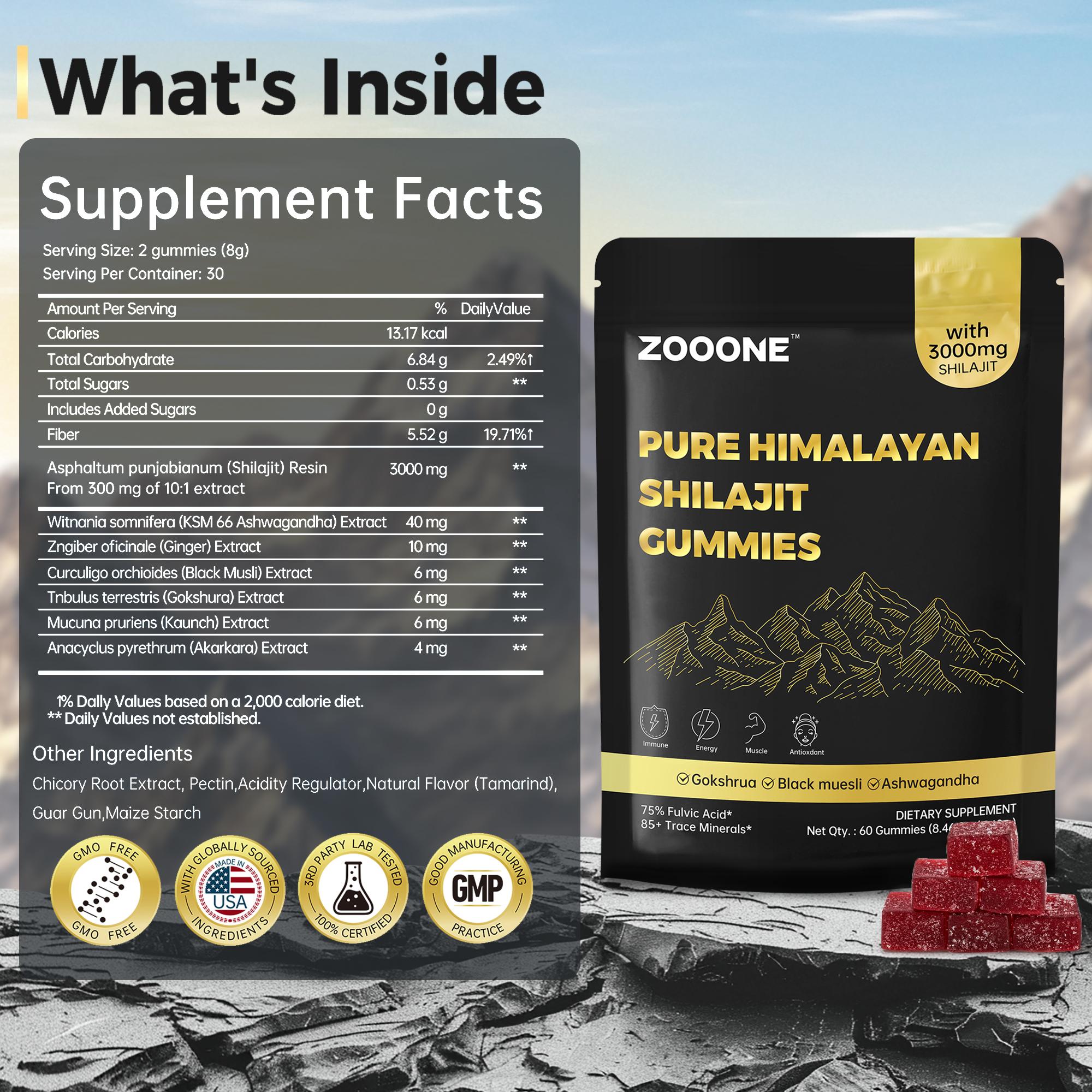 Zooone-Xizhi Lai SHILAJITGUMMIES PURE HIMALAYAN