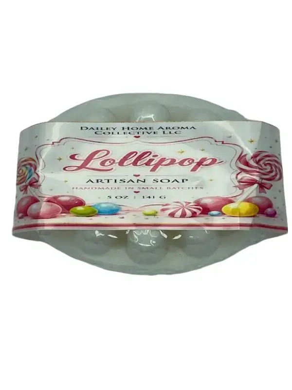 Lollipop Artisan Goat Milk Soap  Sweet Candy Scent  5 oz