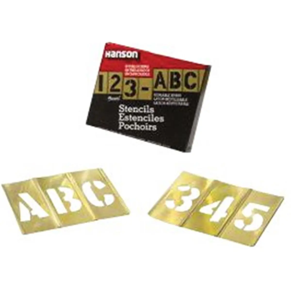 212 MAIN 4-in Brass Gothic Font Letters & Numbers, 45-Piece Set - Preschool Alphabet Tool for Sports, Outdoor Cycling Leisure Equipment Accessories