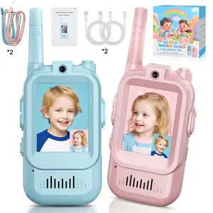 Kids Cartoon Video Walkie Talkies – Long Range Wireless, Type-C Rechargeable, Outdoor Parent-Child Interactive Toy