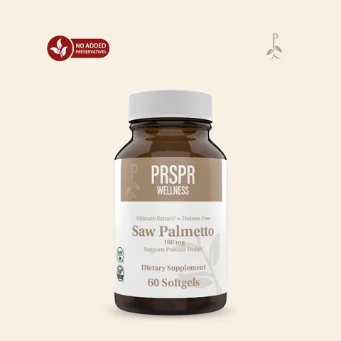 PRSPR Wellness Saw Palmetto Plant-Based Botanical Extract Capsules - 90-Day Supply Dietary Supplements, Fuller Hair Support, Hair + Hormone Aid, Prostate Health, Prop 65 Safe Adult Wellness Aid