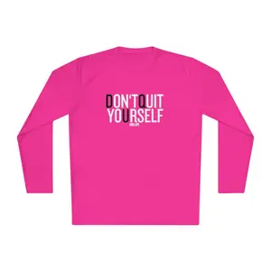 PINK DQU SPORT-TEK Unisex Lightweight Long Sleeve Tee