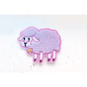 Fluffy Sheep Embroidered Patch