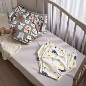 Baby Training Pants High Elasticity, Comfortable Fit, Washable and Durable, Help Wean off Diapers, Cute Design, Multiple Sizes Available