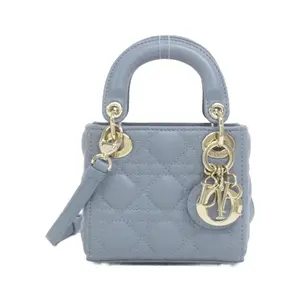 Pre-owned Dior Lambskin Shoulder Bags Christian Lady Micro Bag