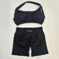 Midnight black Shorts & Bra Set