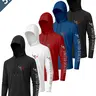5-Pack Men's Bull Print Hooded Long Sleeve T-Shirts, Casual Fitted H-Type, Spring & Fall Wear, Ideal for Daily & Light Sports, Hoodie Clothing Tops
