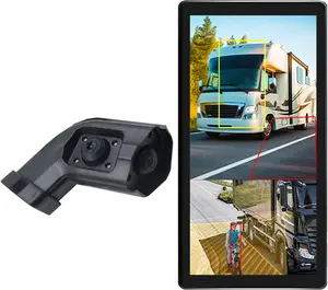 AHD 10.36" BSD Side View Vertical Monitor Touch Screen Loop Recording Display Left Right Car Camera for Truck Bus Mirror