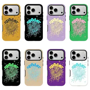 S-Sp5der Phone Case — Neon Graffiti Streetwear & Y2K Trend Protective Cover. Compatible with iPhone 11–17 Pro Max