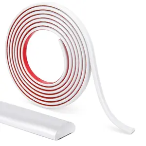 25 ft Peel and Stick Trim, Molding Trim for Walls, Edges, Borders, Backsplash Tiles, Flexible and Self Adhesive Trim, White