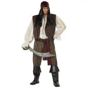 Men's Plus Size Rogue Pirate Costume