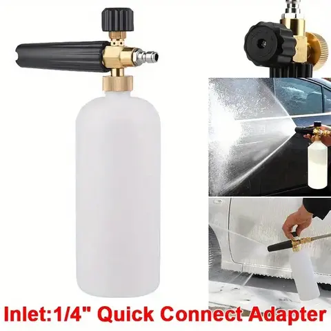 1/4" High-Pressure Quick Connect Car Wash Foam Sprayer, Easy-to-Use Snow Foam Jet Bottle, Essential Household Specialty Hand Tool Car Wash Equipment Car Detailing Tool toolupgrade