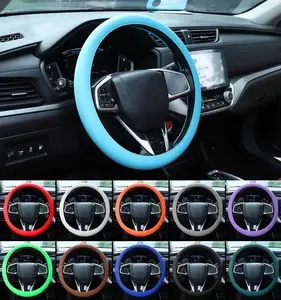 Silicone Car Steering Wheel Cover / Available for any car model / Absorbs sweat and is non-slip | Wear-resistant | Ultra-thin, ice-cold feel | Odorless | Available in various colors