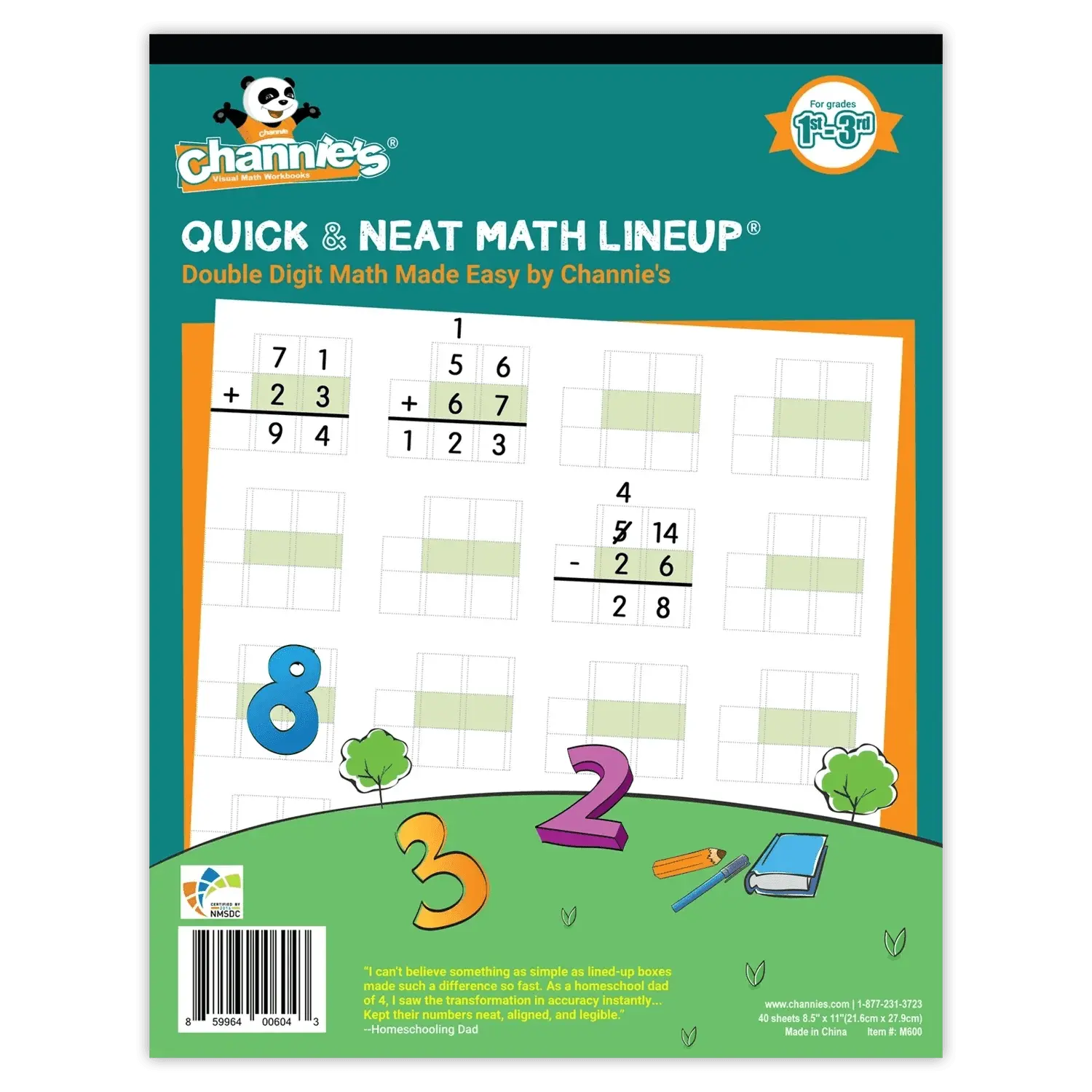 Math LineUp Double Digit Workbook