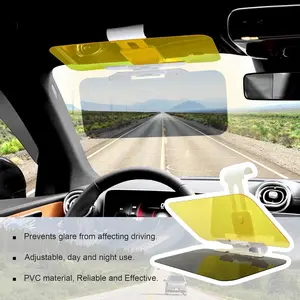 Auto Sun Visor Extender Universal Fit Adjustable Sun Blocker for Day Night Driving Glare Reduction Windshield Protection Simple Installation