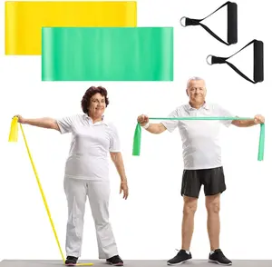 2 Pcs Resistance Band with Handles Chair Exercise Equipment for Seniors Physical Therapy Band Gifts for Elderly Women Rehab, Physical, Grandma, Grandpa Relaxgiant