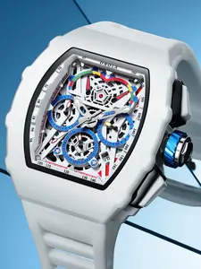 Onola Men's Chronograph Watch, Luminous Calendar Design, Comfortable Silicone Strap, Sporty & Casual Style, Ideal for Daily Wear