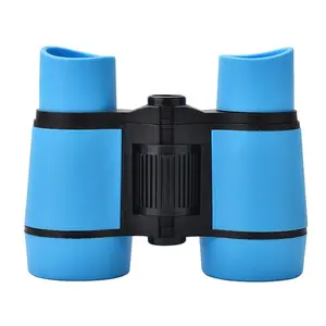 4 X30 Kids' Telescope Color Rubber Handle Non-Slip Toy Binoculars Exclusive for Cross-Border pvc zinc alloy g10