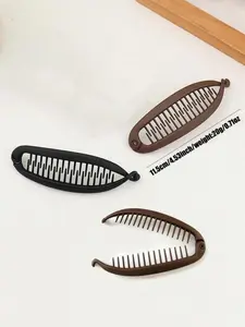 Banana Clip, Hair Styling Tool for Women & Girls, Ponytail Claw Clip, Hair Accessories for Daily Use, Fashion Hair Accessories for Party, Daily Clothing Decor, Hair Clip Set